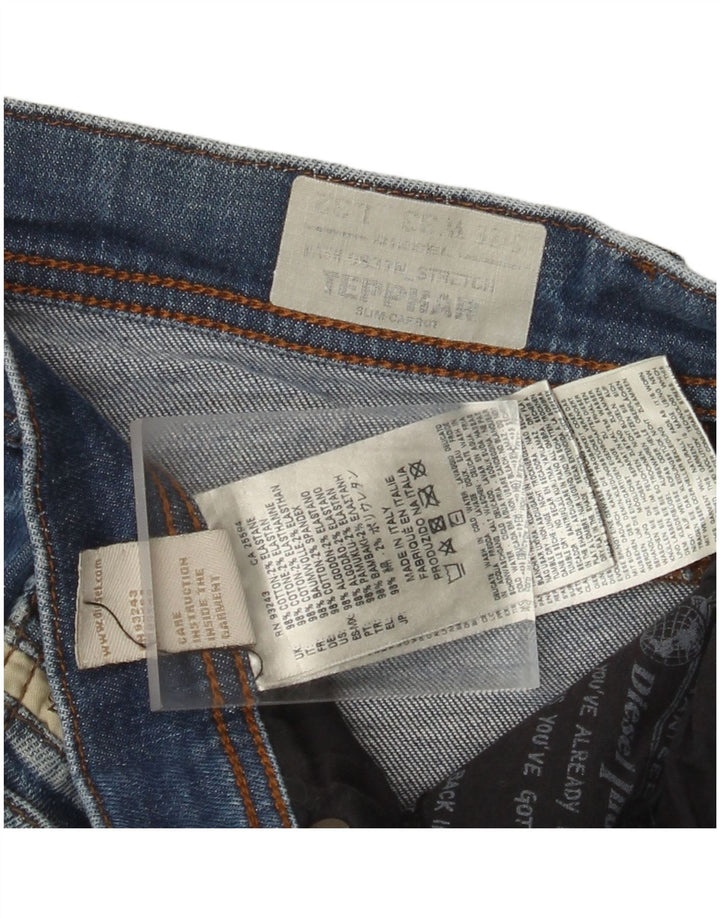 DIESEL Męskie Tepphar Carrot Slim Jeans W33 L32 Niebieskie bawełniane