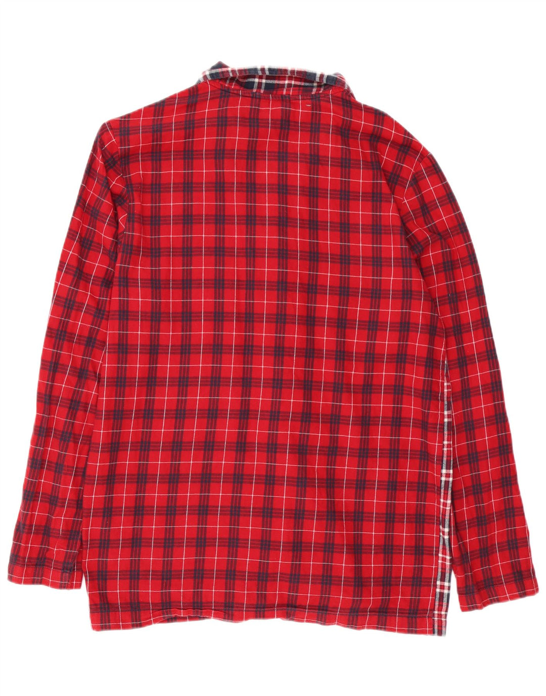 Męska koszula flanelowa Tommy Hilfiger, bawełniana w średnią czerwoną kratkę