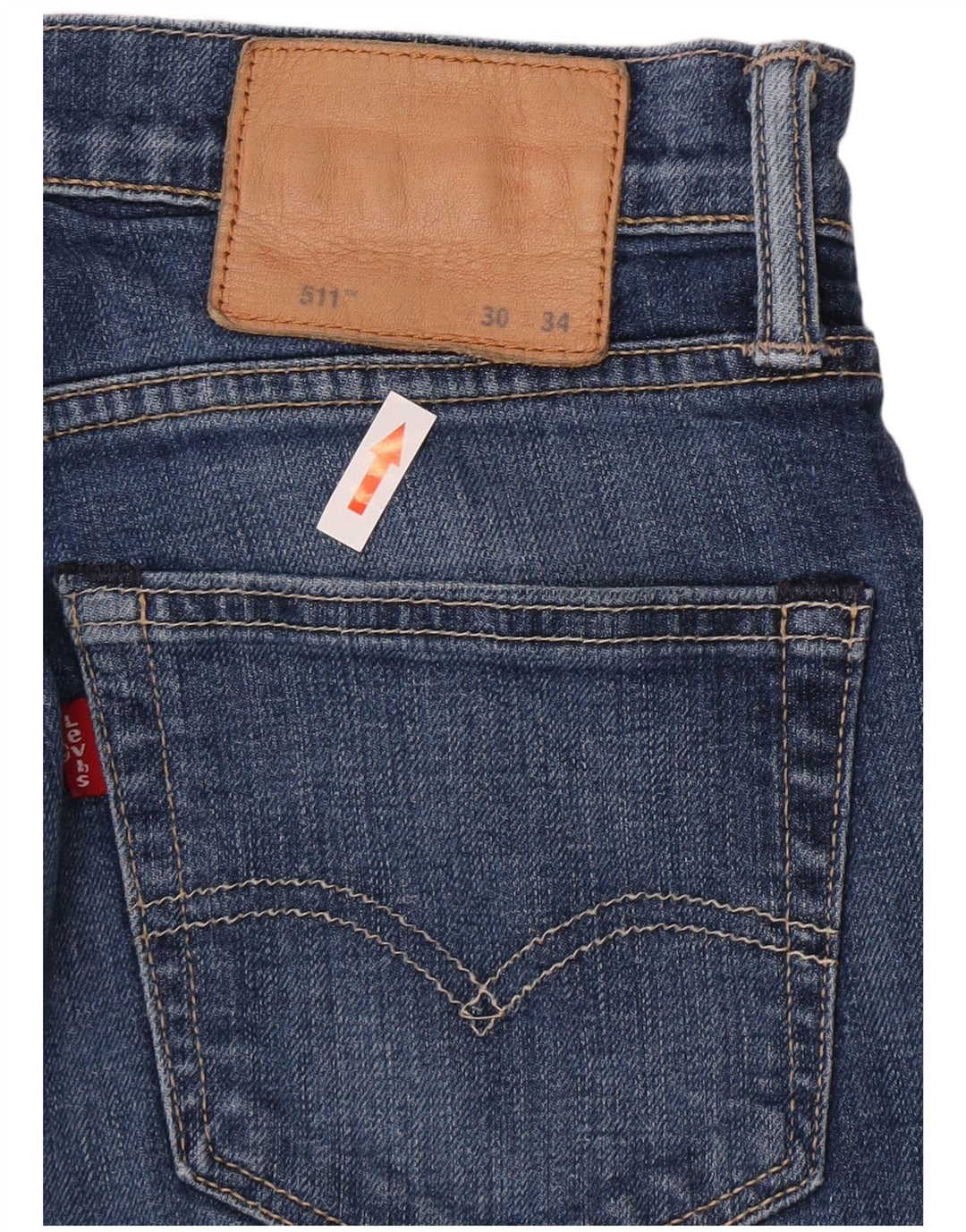 Damskie jeansy Levi's 511 Slim W30 L32 Niebieskie bawełniane
