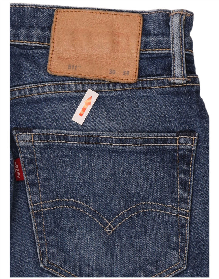 Damskie jeansy Levi's 511 Slim W30 L32 Niebieskie bawełniane
