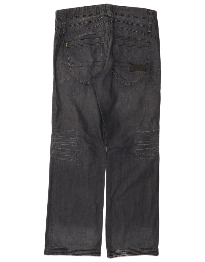Męskie proste dżinsy Jack & Jones W34 L32 Granatowa bawełna