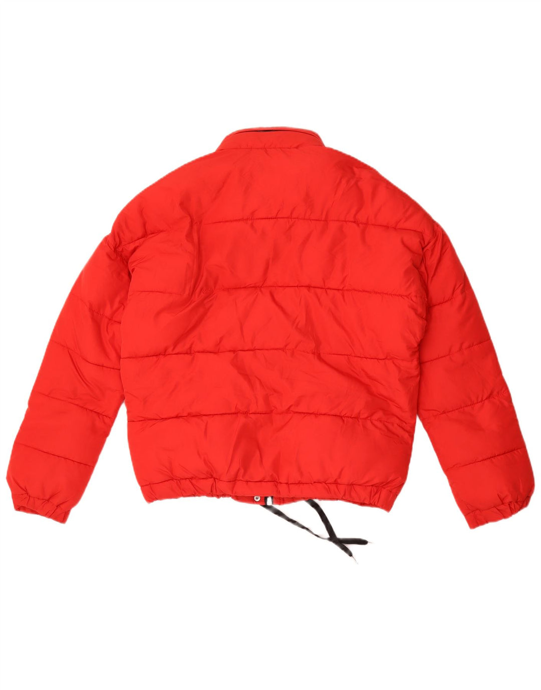 Damska kurtka oversize z kapturem ZARA UK 6 XS, czerwona wiskoza