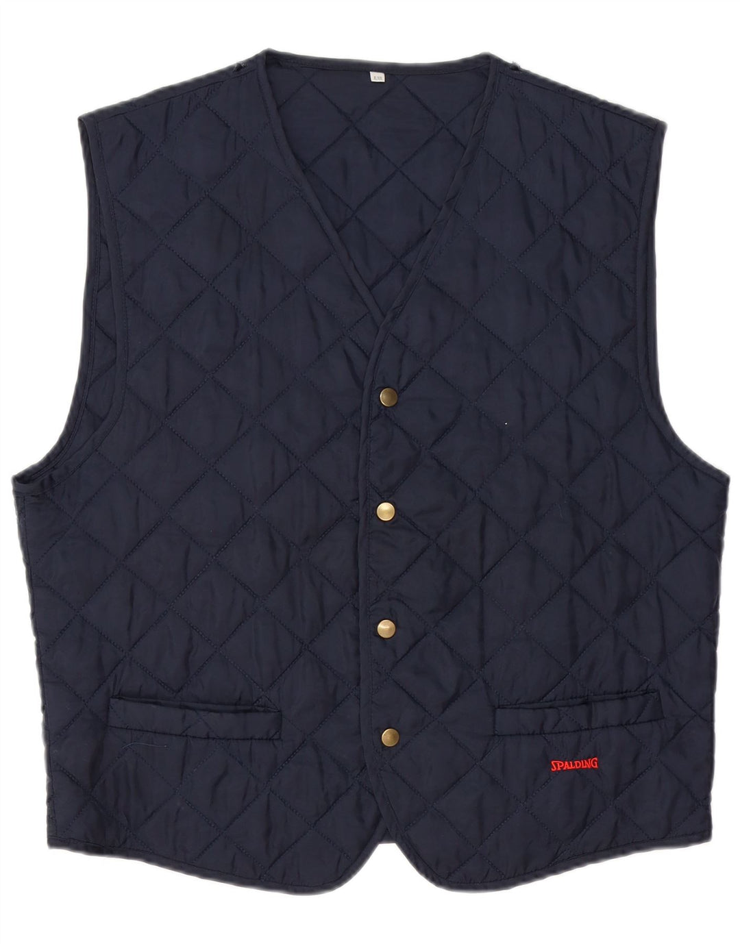 Męska pikowana kamizelka SPALDING UK 42 XL granatowa