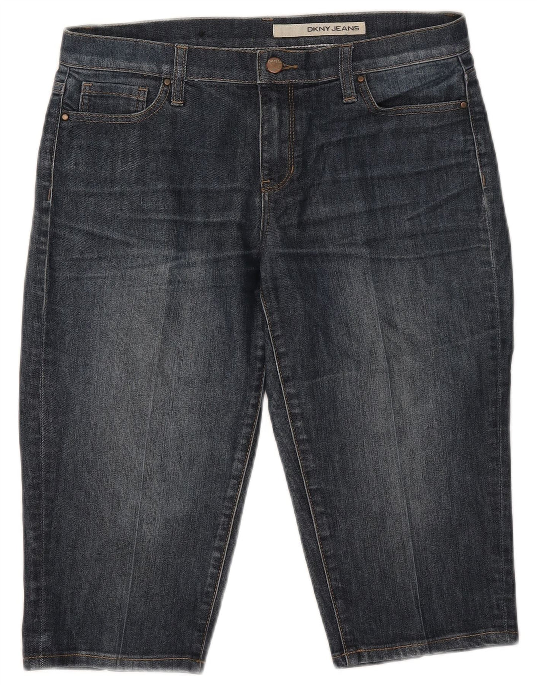 Damskie bermudy Dkny Denim US 8 Medium W32 Granatowa bawełna