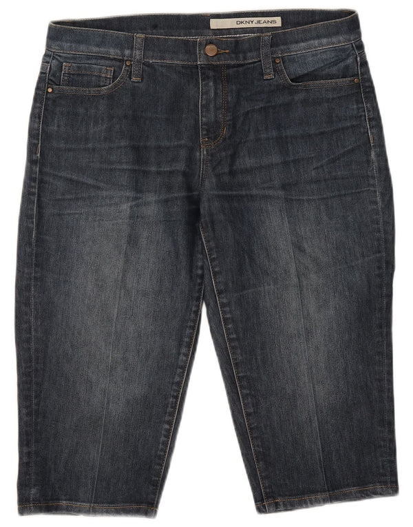 Damskie bermudy Dkny Denim US 8 Medium W32 Granatowa bawełna