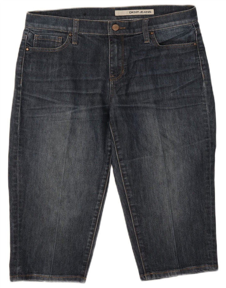 Damskie bermudy Dkny Denim US 8 Medium W32 Granatowa bawełna