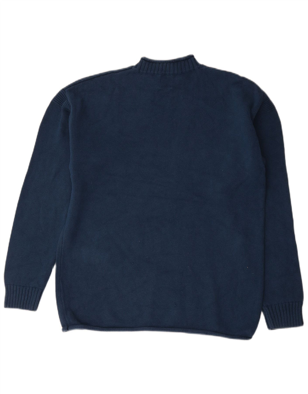Zara Męski sweter z golfem, duży, granatowy, bawełniany