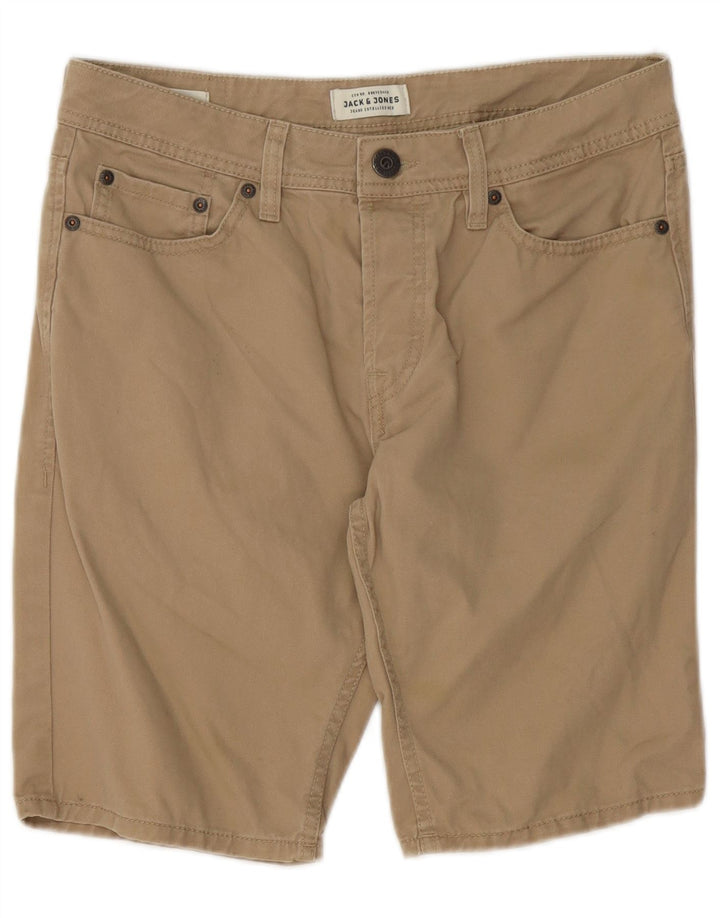 Męskie spodenki codzienne Jack & Jones, małe W29, beżowa bawełna