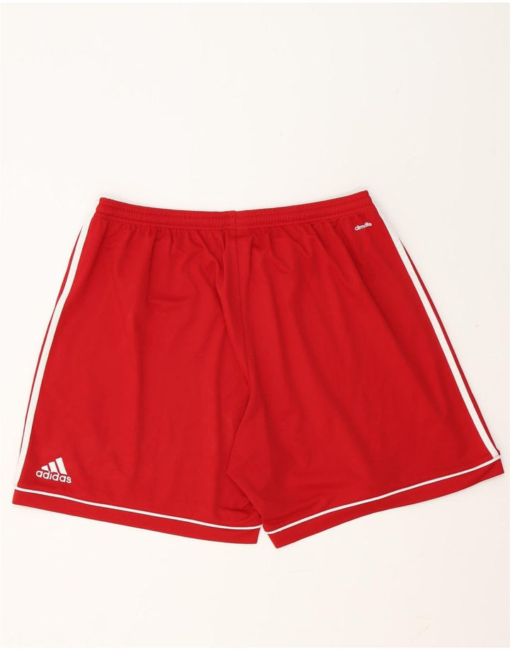 Męskie spodenki sportowe Adidas Climalite 2XL, czerwone, poliestrowe