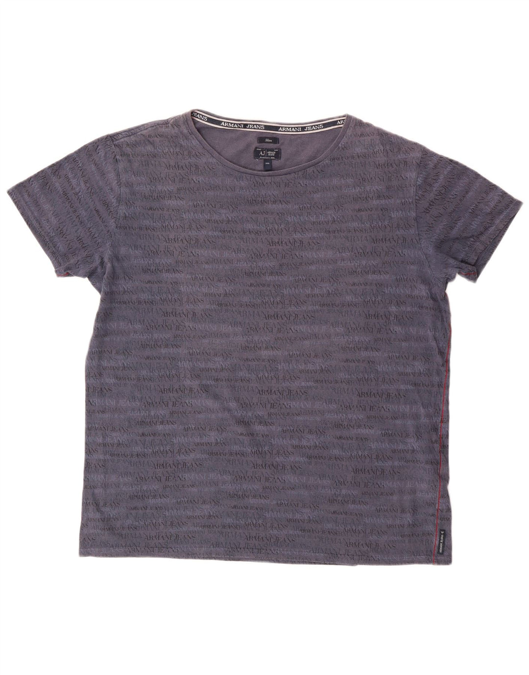 ARMANI JEANS Męski T-shirt Slim Graphic Top 2XL Granatowy