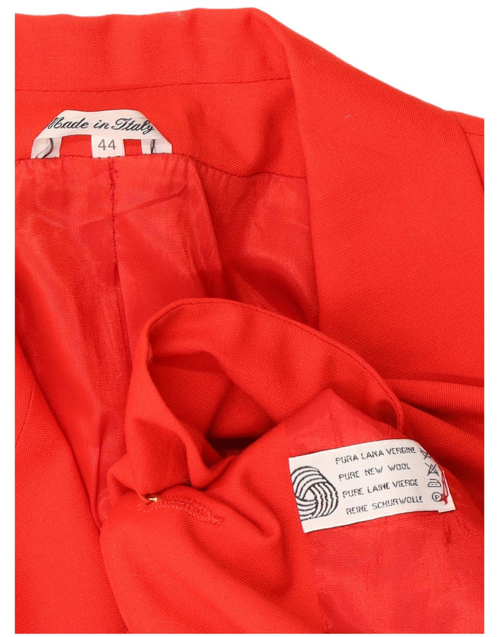 VINTAGE Damski komplet spódnic zapinanych na 2 guziki IT 44 Medium W26 Czerwona wełna