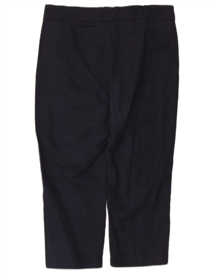 Spodnie damskie Capri Marks & Spencer UK 12 Medium W34 L22 Granatowe
