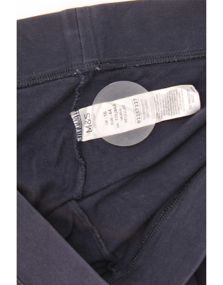 Legginsy damskie Marks & Spencer UK 16, duże, granatowe, bawełniane