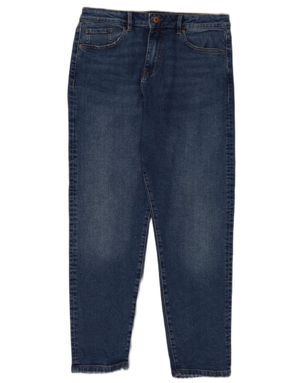 Marks & Spencer Damskie jeansy Mom Regular Tapered UK 14 Medium W30 L28 Niebieskie