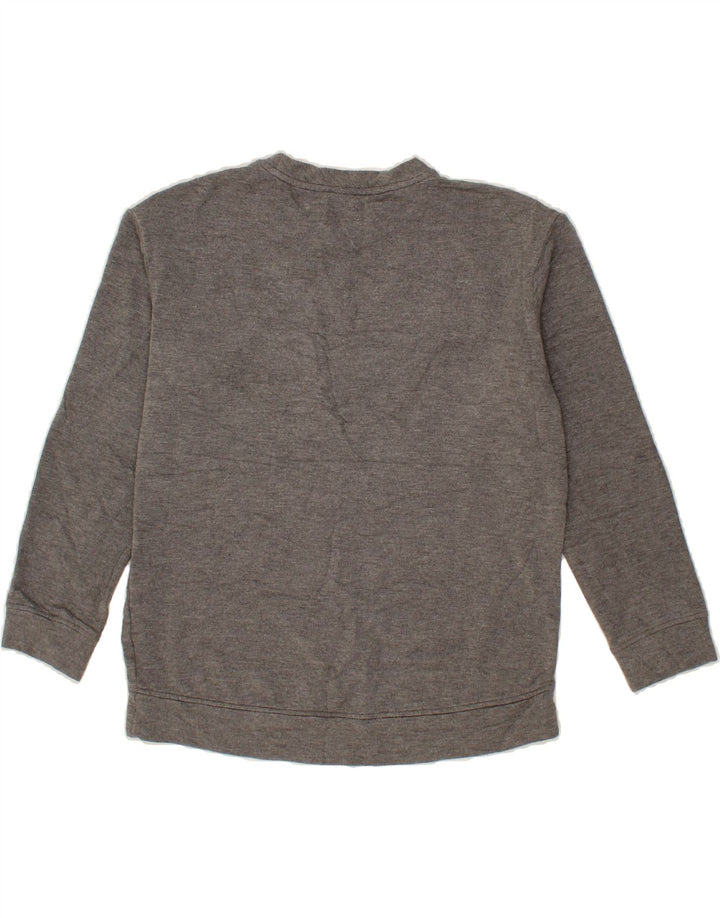 ORVIS Womens Oversized Sweatshirt Jumper UK 6 XS Grey Modal Vintage Orvis and Second-Hand Orvis from Messina Hembry 