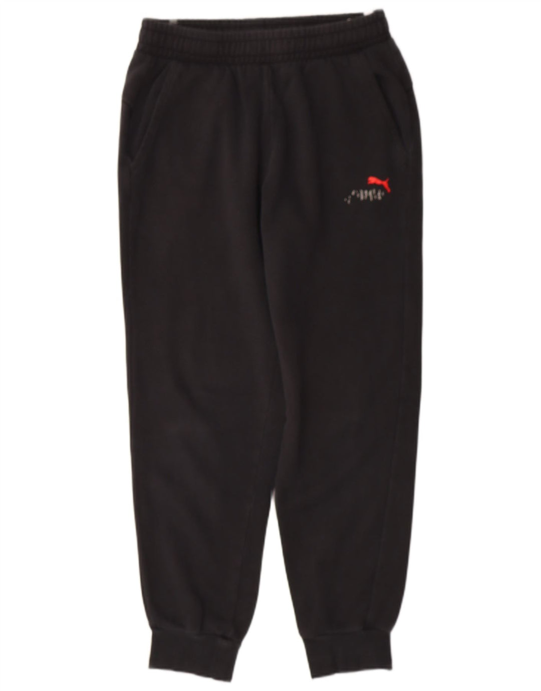 PUMA Mens Tracksuit Trousers Joggers Medium  Black Cotton