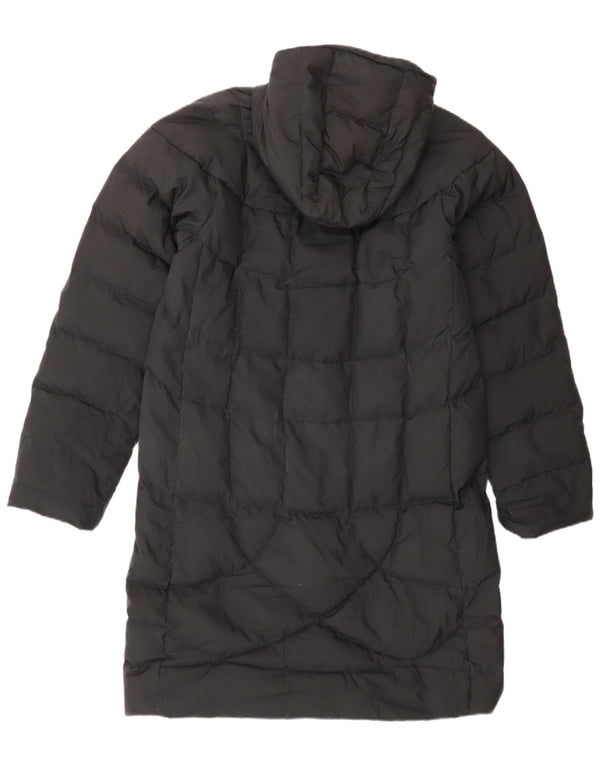 Damski ocieplany płaszcz z kapturem Timberland UK 14, średni czarny poliester