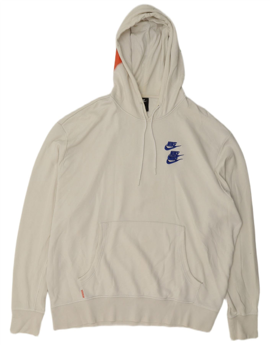 Męski sweter z kapturem Nike Graphic 2XL Biała bawełna