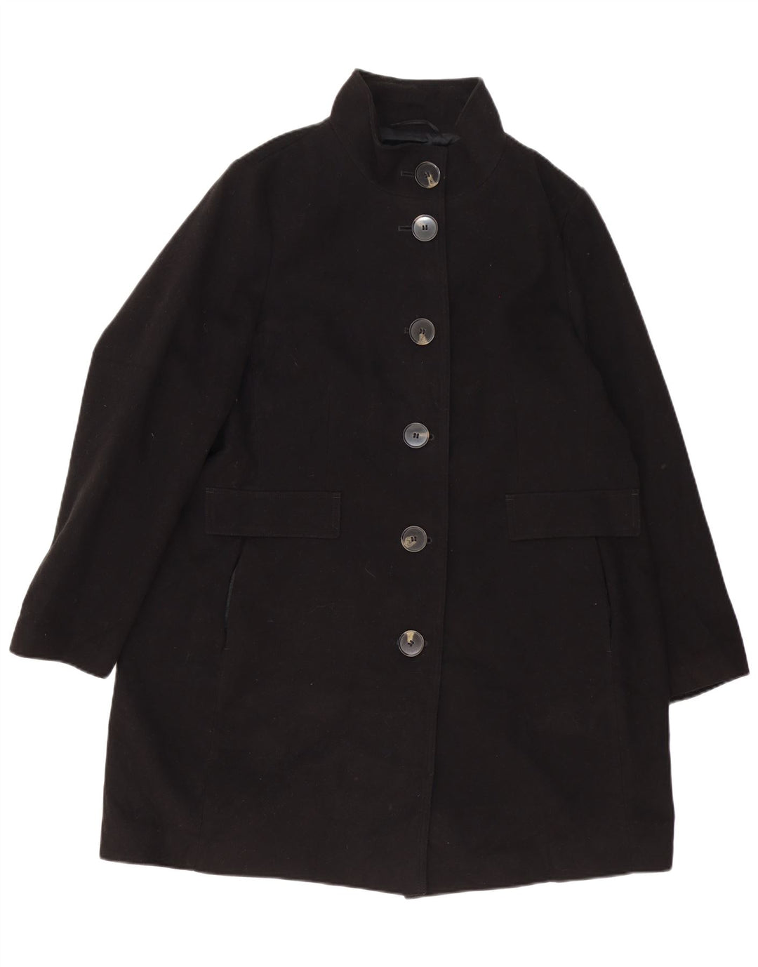 Marks & Spencer Płaszcz damski UK 20 2XL Czarny poliester