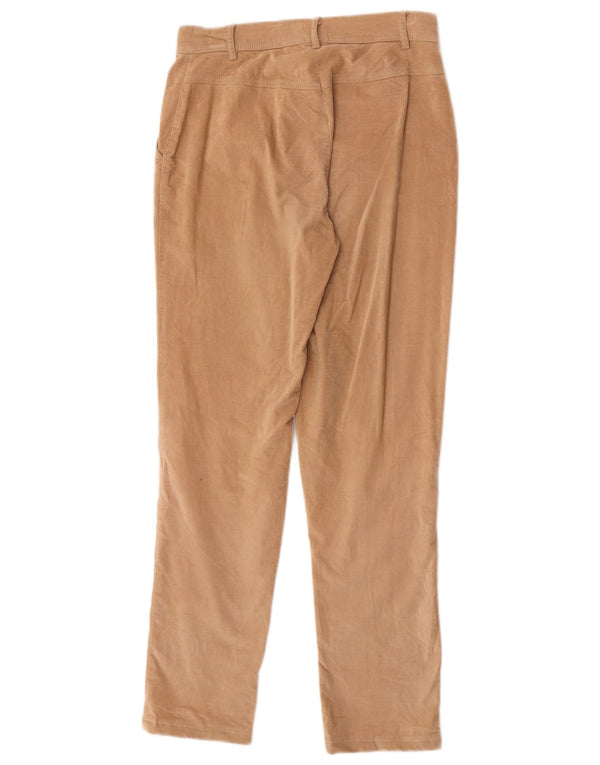 Damskie spodnie sztruksowe Marella Slim Velvet UK 8 Small W26 L28 Beżowe