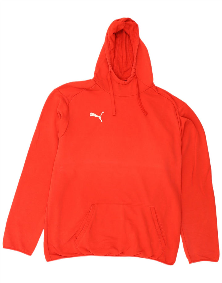 Męska bluza z kapturem Puma XL, czerwona, bawełniana