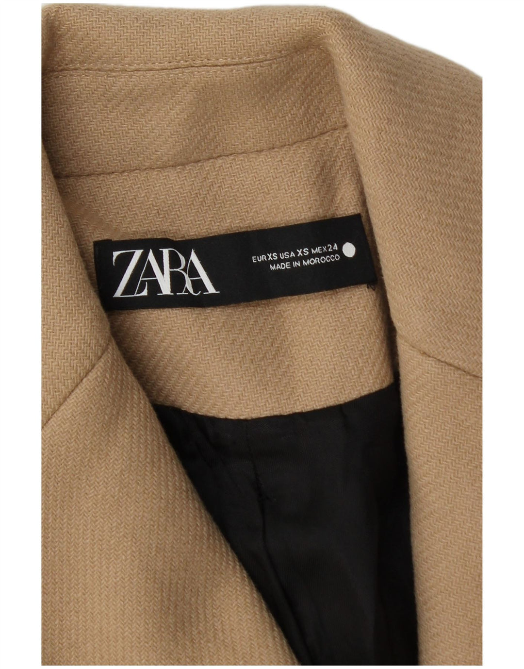 Płaszcz damski Zara UK 6 XS, beżowy