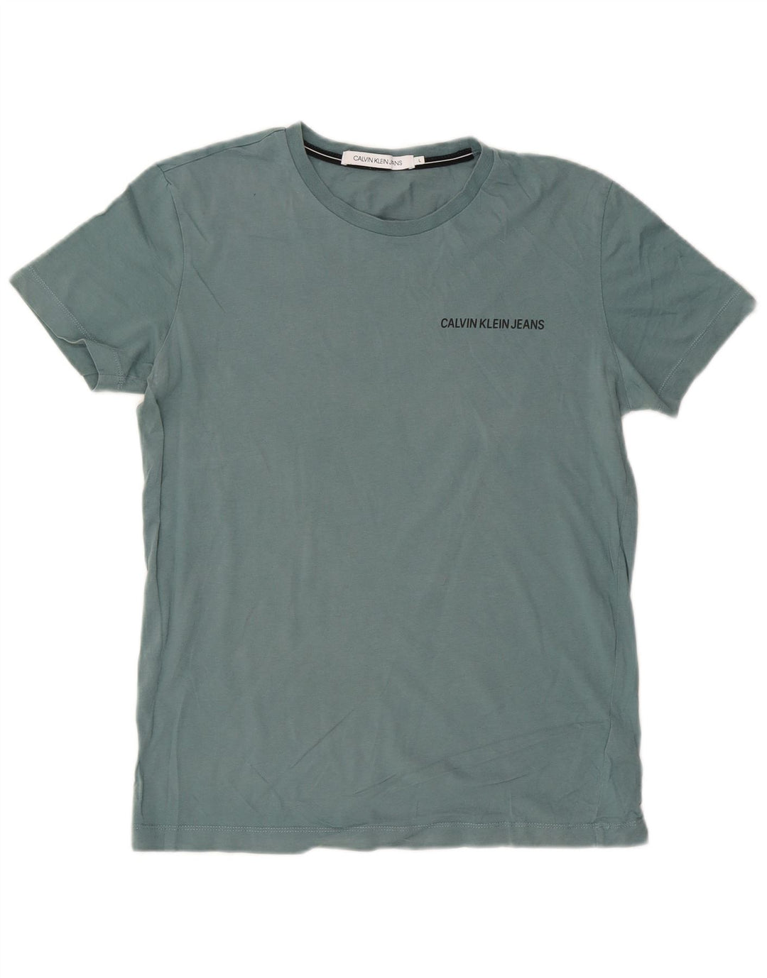 T-shirt męski Calvin Klein Jeans, duży, niebieski, bawełniany