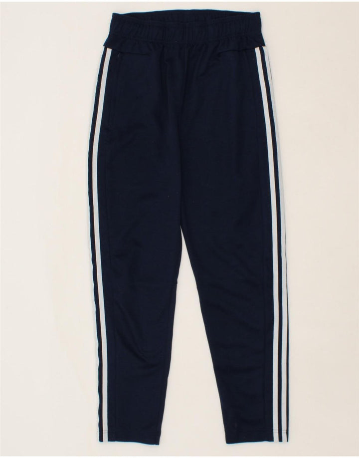ADIDAS Boys Tracksuit Trousers 13-14 Years Navy Blue Polyester Vintage Adidas and Second-Hand Adidas from Messina Hembry 