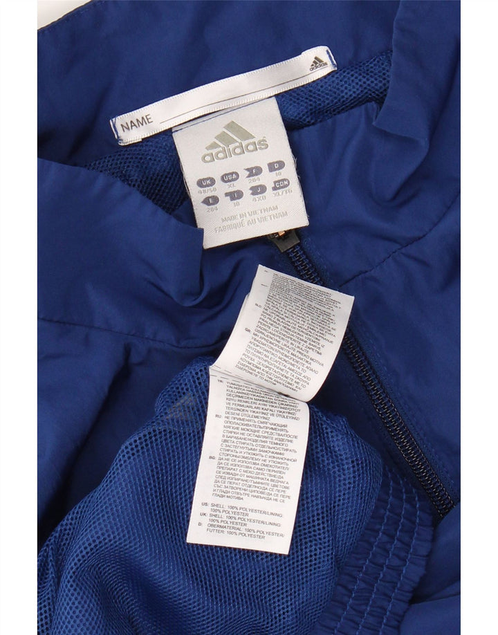 Męska kurtka dresowa ADIDAS Climalite UK 48/50 XL w kolorze niebieskim