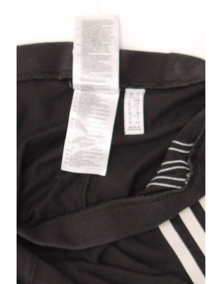 Legginsy Damskie Adidas UK10 Małe Czarne Bawełniane