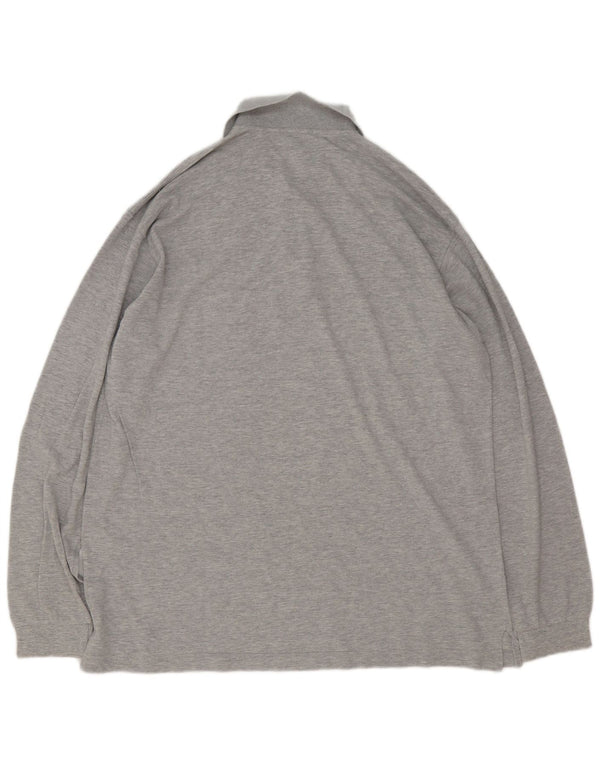 Męska koszulka polo z długim rękawem Sergio Tacchini IT 54 XL, szara bawełna