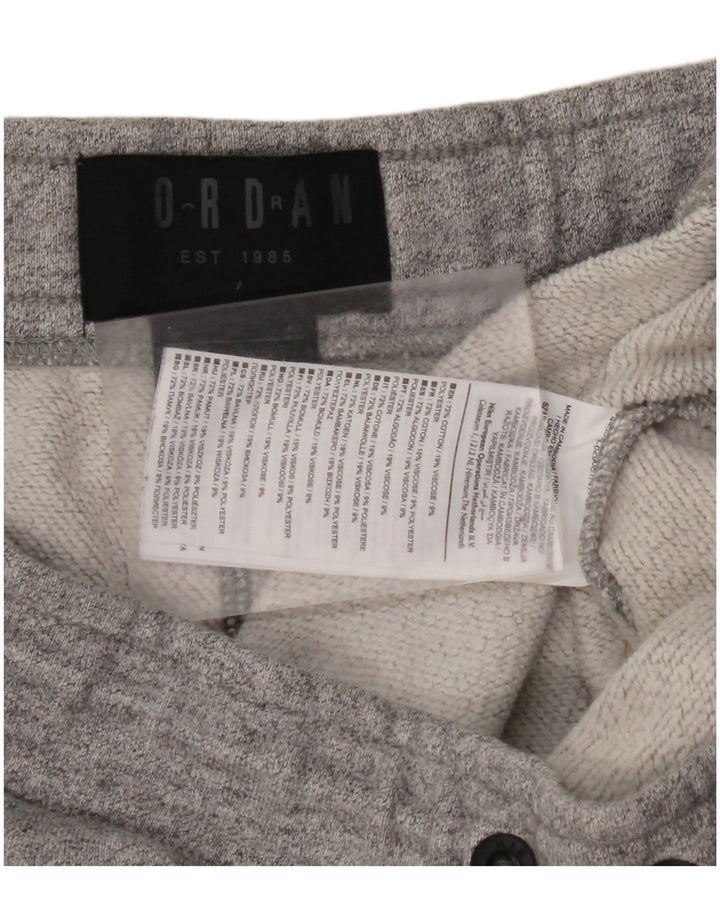 Męskie spodnie dresowe JORDAN, średnioszare, bawełniane