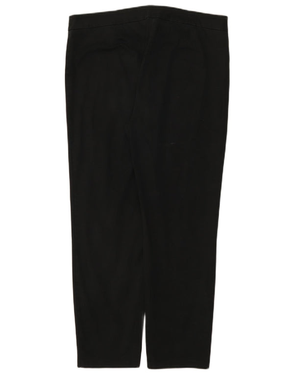Marks & Spencer Damskie krótkie spodnie typu casual W34 L26 Czarne bawełniane