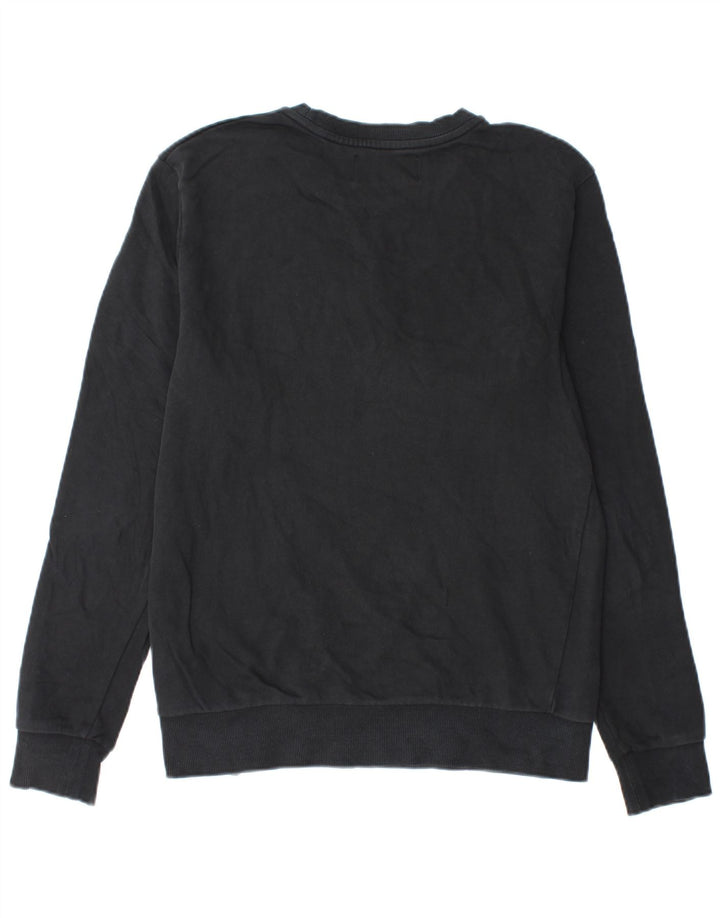 Męska bluza z grafiką Calvin Klein Jeans, średnia czarna, bawełniana