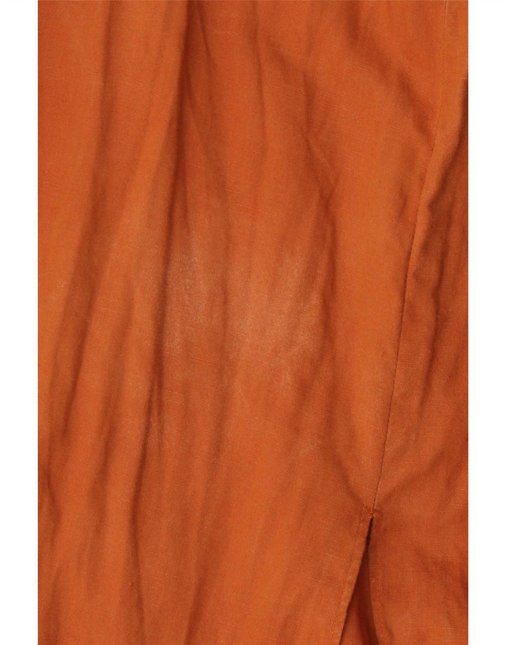 Sukienka damska Zara Maxi Sundress UK 6 XS Pomarańczowy Lyocell