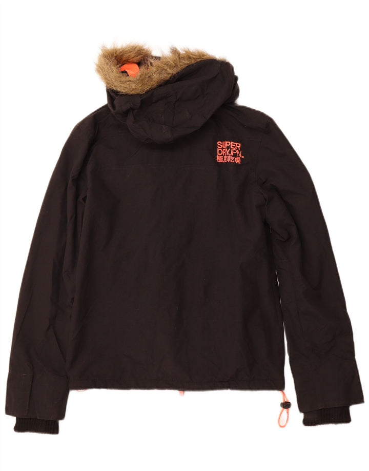 SUPERDRY Damska kurtka wiatrówka The Windcheater UK 10, mała czarna