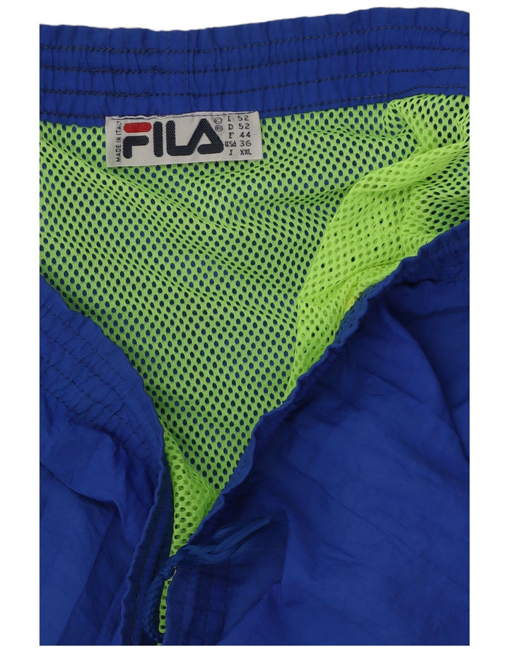 Męskie spodenki sportowe Fila Graphic IT 52, duże, niebieskie