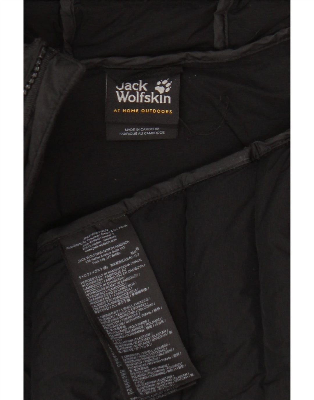 Damska ocieplana kurtka z kapturem Jack Wolfskin UK 18 XL, czarna, poliamid