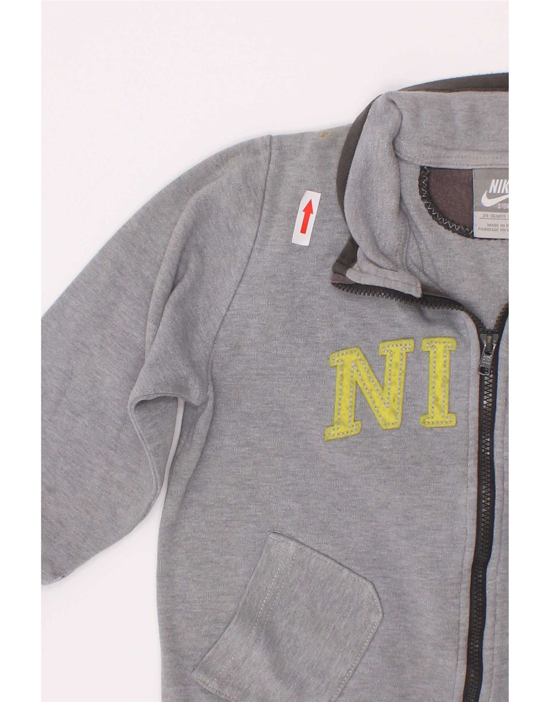 Kurtka chłopięca Nike Graphic Tracksuit Top 2-3 lata Szara nakrapiana