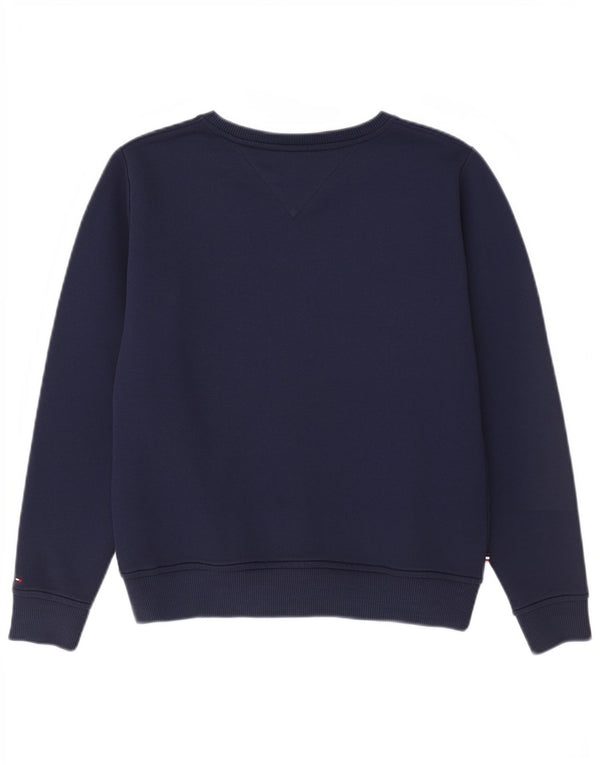 Damska bluza z grafiką Tommy Hilfiger UK 10, mała, granatowa