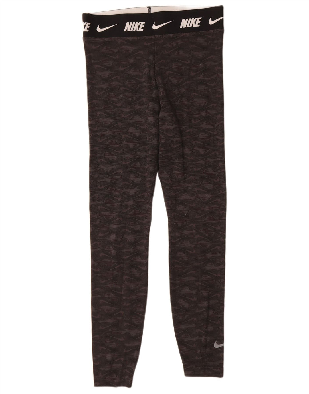 Damskie legginsy Nike Tight Fit Graphic UK 12, średnia czarna bawełna