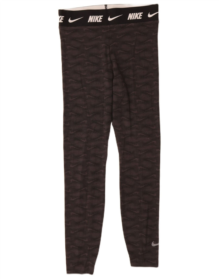 Damskie legginsy Nike Tight Fit Graphic UK 12, średnia czarna bawełna