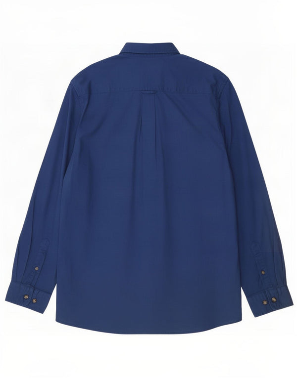 Crew Clothing Męska koszula o klasycznym kroju 2XL, niebieska, bawełniana