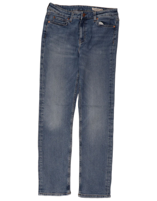 Marks & Spencer Damskie The Sienna Straight Jeans UK 12 Medium W30 L28 Niebieski