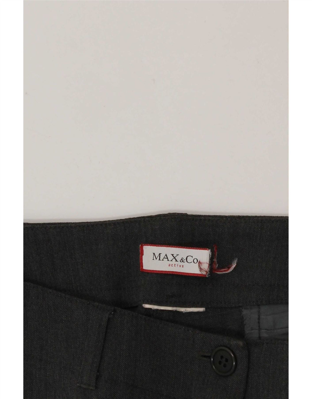 Proste spodnie damskie Max & Co. W32 L32 szare