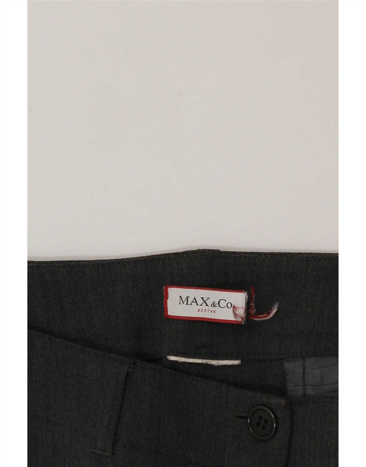 Proste spodnie damskie Max & Co. W32 L32 szare