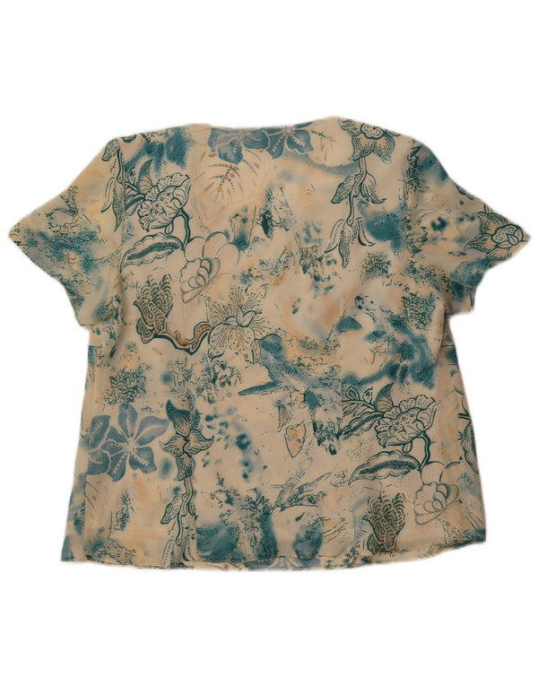 Damska bluzka Debenhams Top UK 16, duży, wielokolorowy, kwiatowy poliester