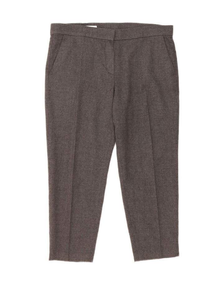 Damskie spodnie garniturowe Escada Capri EU 40 Medium W34 L23 Szara wełna