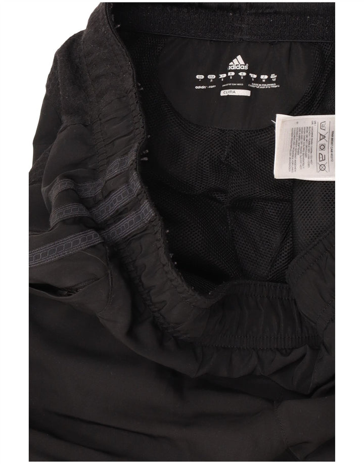 Męskie spodnie dresowe Adidas Climacool, małe, czarne, z blokami kolorów, z poliestru