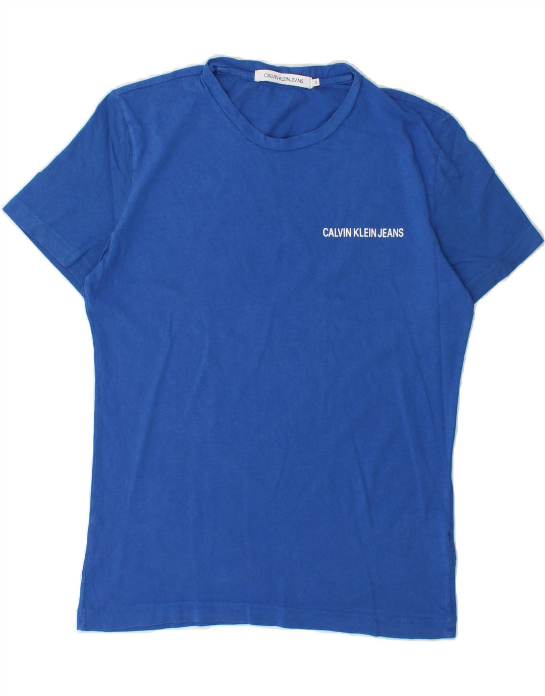 CALVIN KLEIN JEANS Mens T-Shirt Top Small Blue Cotton Vintage Calvin Klein Jeans and Second-Hand Calvin Klein Jeans from Messina Hembry 